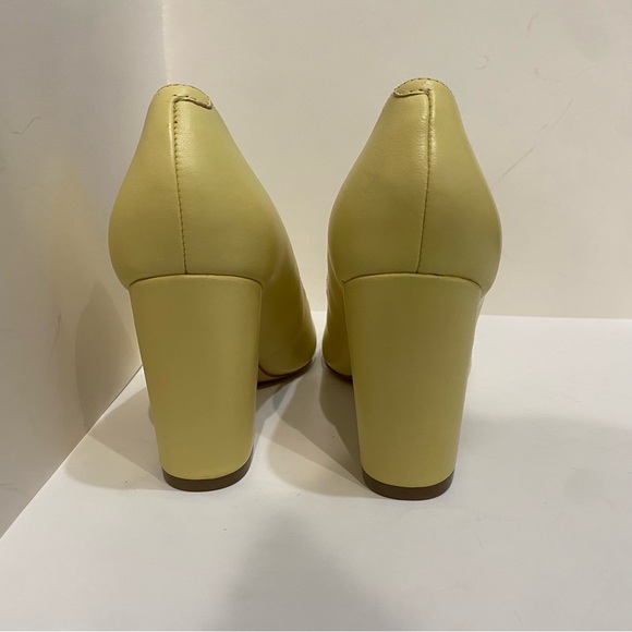 Yellow Block Heel Nine West Cara Pump Heels (Women’s 6.5) - Picture 3 of 12